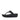 Women All Black Perf Croc Embossed Leather Toe Post Sandals