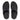 Women All Black Perf Croc Embossed Leather Toe Post Sandals