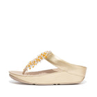 Women Platino Beaded Toe Post Sandals