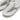 Women Silver Beaded Toe Post Sandals