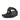 Women All Black Shimmer Toe-Post Sandals
