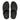 Women All Black Shimmer Toe-Post Sandals