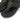 Women All Black Shimmer Toe-Post Sandals