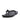 Women All Black Leather Flip Flops