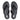 Women All Black Leather Flip Flops