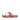 Women Warm Rose Buckle Leather Toe Post Sandals