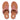 Women Warm Rose Buckle Leather Toe Post Sandals