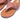 Women Warm Rose Buckle Leather Toe Post Sandals