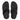 Women All Black Art-Denim Toe-Post Sandals