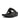 Women All Black Art-Denim Toe-Post Sandals