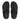 Women All Black Art-Denim Toe-Post Sandals