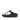 Women All Black  Crystal Lock Toe-Post Sandals