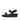 Women All Black Adjustable Leather Back-Strap Sandals