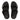 Women All Black Adjustable Leather Back-Strap Sandals