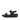 Women All Black  Leather Back-Strap Sandals