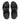 Women All Black  Leather Back-Strap Sandals