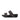Women All Black Mina Glitter-Weave Slides