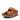 Women Light Tan Two Bar Leather Slides