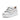 Women Silver Strap Metallic Leather Trainers