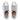 Women Silver Strap Metallic Leather Trainers