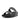 Women All Black Glitz Slides