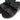 Women All Black Glitz Slides