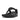 Women All Black Crystal-Buckle Leather Toe-Post Sandals