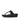 Women All Black Crystal-Buckle Leather Toe-Post Sandals
