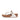 Women Cream Crystal-Buckle Leather Toe-Post Sandals