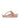 Women Beige Crystal-Buckle Leather Toe-Post Sandals