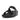 Women All Black Crystal Embellished Slides