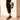 Women All Black Crystal Embellished Slides