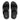 Women All Black Crystal Embellished Slides