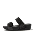 Women Black Glitter  Glitter Slides