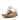 Women Cream Metallic-Trim Toe-Post Sandals