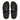 Women All Black Metallic-Trim Toe-Post Sandals