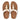 Women Cream Metallic-Trim Toe-Post Sandals