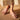 Women Beige Leather Pool Slides