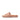 Women Beige Leather Pool Slides