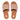 Women Beige Leather Pool Slides