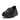 Women All Black Leather Flatform Penny Loafers