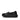 Women All Black Leather Flatform Penny Loafers