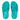 Women Tahiti Blue Two-Bar Buckle Slides