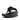 Women All Black Crystal-Circlet Leather Toe-Post Sandals