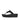 Women All Black Crystal-Circlet Leather Toe-Post Sandals