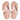 Women Pink Salt  Crystal-Circlet Leather Toe-Post Sandals