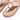 Women Pink Salt  Crystal-Circlet Leather Toe-Post Sandals