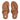 Women Latte Tan Rubber-Circlet Leather Toe-Post Sandals