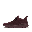 Women Raisin Purple X Knit Sports Sneakers