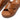 Women Light Tan Leather Flatform Cross Slides